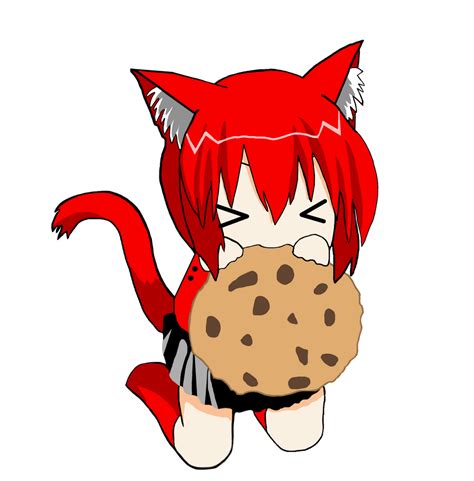 Anime Girl Eating Cookie Wallpapers On Ewallpapers