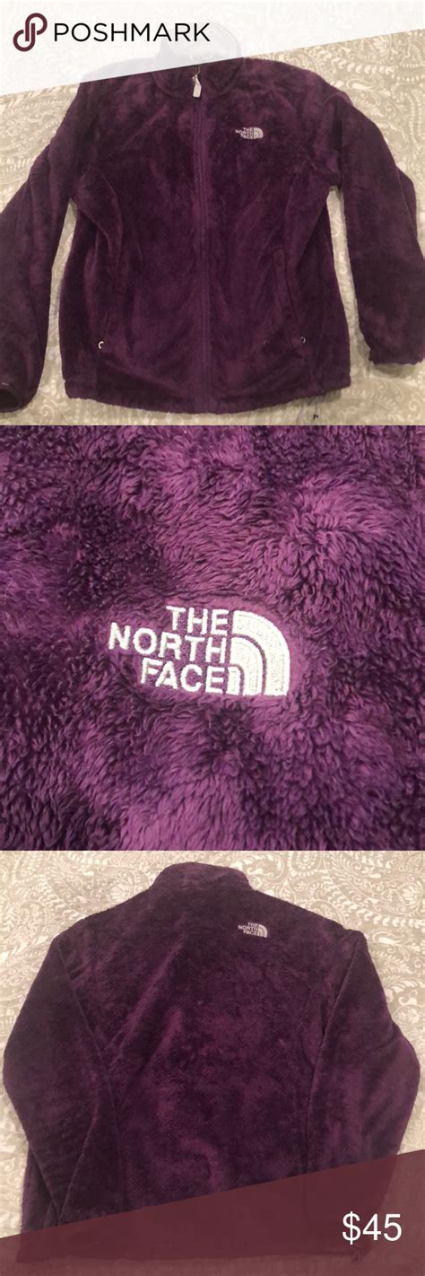 purple fuzzy north face zip up the north face zip ups women shopping