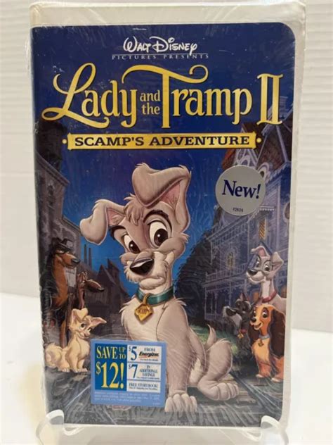 Lady And The Tramp Ii Scamps Adventure Vhs 2001 Sealed New Disney