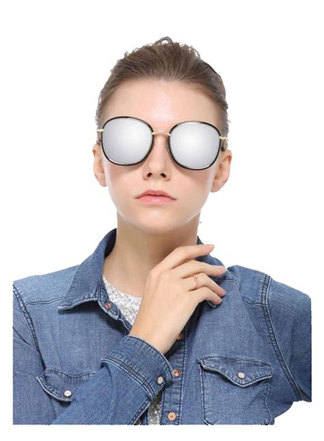 Oversized Polarized Sunglasses Wayfarer Silver Ck12hkajsvz Womens Sunglasses Aviator
