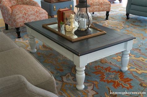 I'm revisiting this vintage coffee table project from way back in the day when i first started blogging! Kammy's Korner: Coffee Table Redo & Antique Mirror Tray ...