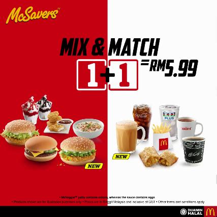 Every time, mcdonald's malaysia will release new items on their menu every once a while. McDonald : McSavers Mix & Match RM5.99! - Food & Beverages ...