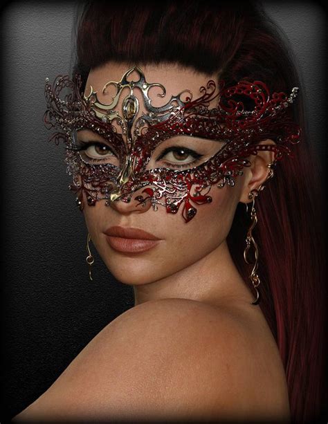 Pin By Var Silverseed On Masquerade Red Mask Mask Red