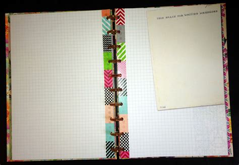 Smash Journal Pages Re Bound With Washi Tape And Punched With Levenger