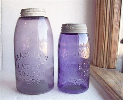Amethyst Purple Mason S Patent Nov 30th 1858 Original Qt Jar Over 120 Yrs Old Purple Mason