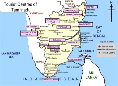 South India Tourist Places Map Tourist Places In South India Map