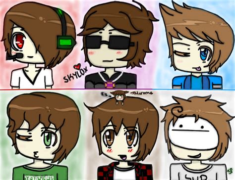 chibi youtubers by jellyphobia on deviantart