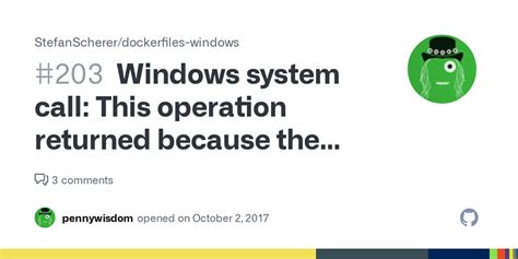 Windows System Call This Operation Returned Because The Timeout Period Expired X B Issue
