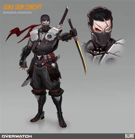 Genji Skin Concept By Alekseybayura Overwatch Fan Art Ninja Art