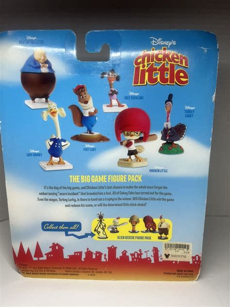 2005 Hasbro Chicken Little The Big Game Figure Pack Lucy Goosey Turkey
