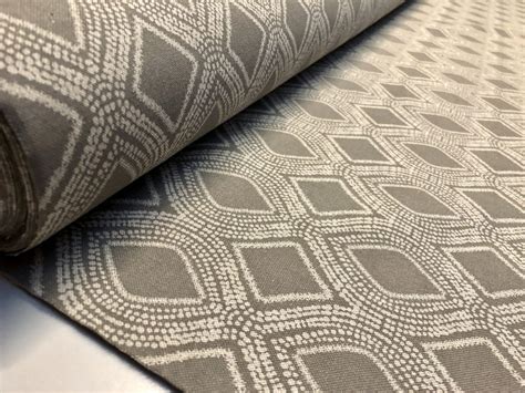 Art Deco Damask Rhombus Diamond Print Fabric Floral Cotton Material For