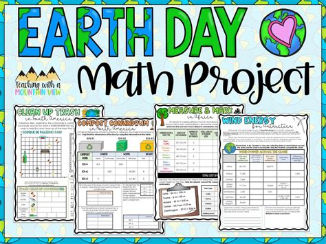 Earth Day Math Project Earth Day Math Activities Printables Earth Day
