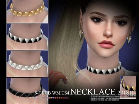 The Sims Resource Necklace F 201811 By S Club • Sims 4 Downloads