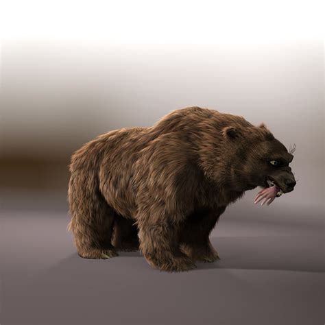 3d Model Angry Bear