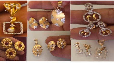 My Gold Earring And Pendant Set Collection With Weight Youtube