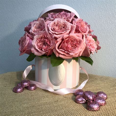 Anna Rose Signature Pink Rose Hatbox By Anna Rose Floral And Event Design