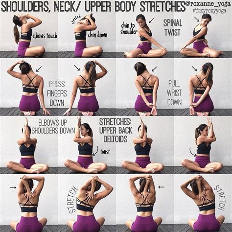 Shoulders Neck Upper Body Stretches Fitness Workouts Yoga Fitness