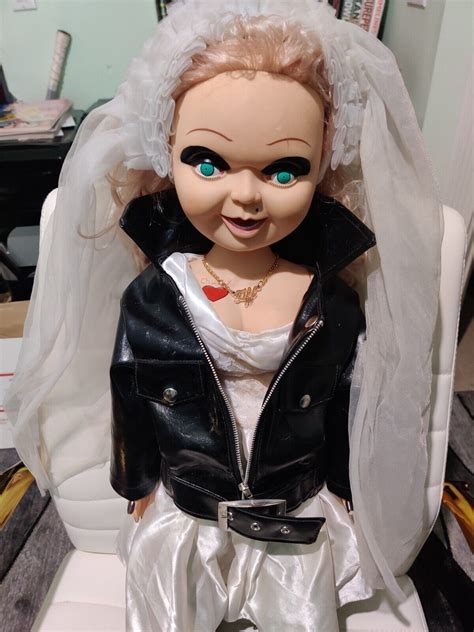 Huge 26 In Bride Of Chucky Tiffany Doll Plush W Clothes Spencers Bride Of Chucky Ebay