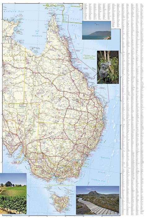 Wegenkaart Landkaart 3501 Adventure Map Australia Australië