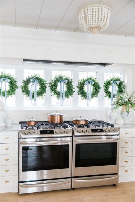 Two 30 Lg Gas Ranges Side By Side In The New Lake House Kitchen The