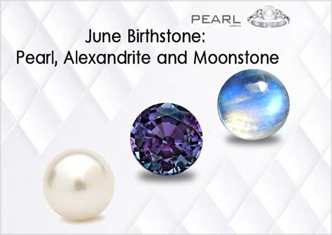 June Birthstone Pearl Alexandrite And Moonstone