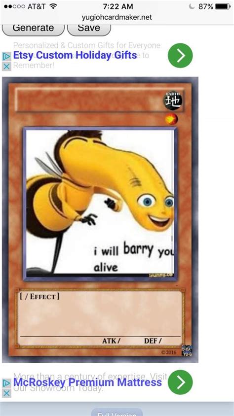 What If You Copied The Entire Bee Movie Script Into A Ygo Card Ygo Amino