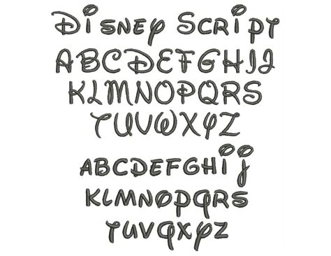 Disney Script Font Free 178081 Printable Letter Stencils Disney Font