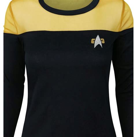Star Trek Yellow Costume Womens Sweater