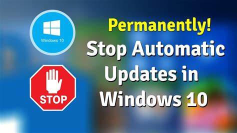 How To Stop Automatic Updates In Windows Permanently Disable Automatic Updates Youtube