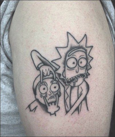 You don't agree to get a theme park built inside you, if your life is going great. Rick And Morty Tattoo | Tatuagem de rick e morty ...