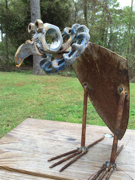 Big Nut Vulture Rusty Relics Metal Art Decoração De Ferro Forjado