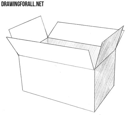How To Draw An Open Box