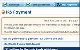 Irs Tax Online Payment