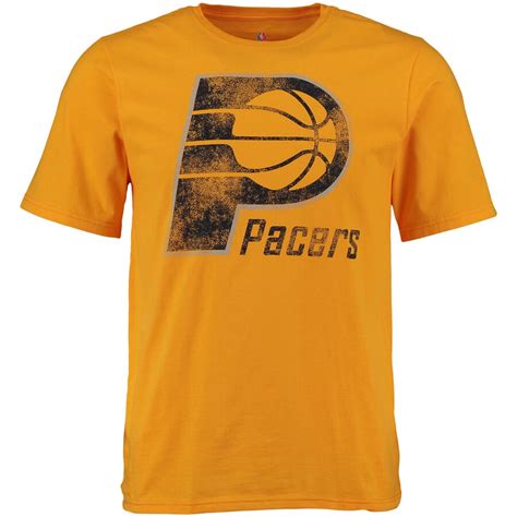 Indiana Pacers Gold Distressed T Shirt