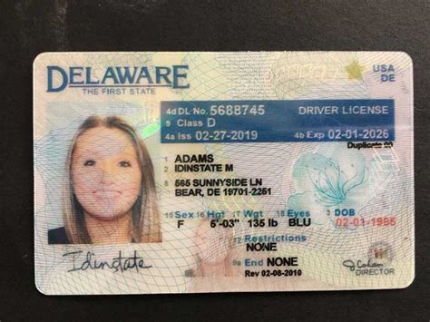 Delaware Fake Id Fake Id Delaware Delaware Drivers License