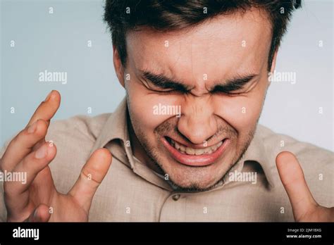 Emotional Breakdown Distress Angry Man Rage Agony Stock Photo Alamy