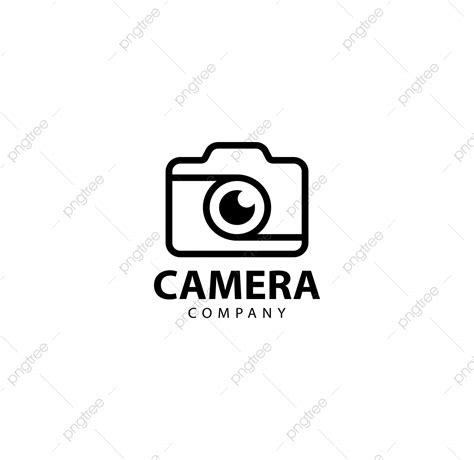 Gambar Garis Besar Desain Logo Kamera Monoline Foto Simbol Kamera