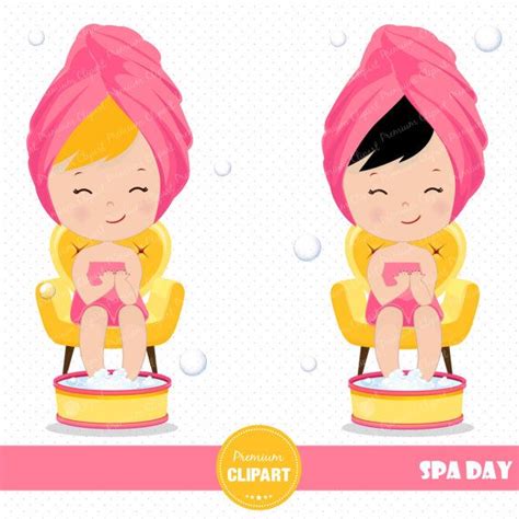 Spa Girl Clipart Set This Clipart Set Is Just What You Needed For The
