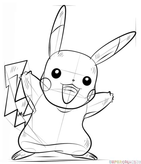 How To Draw Pikachu Pokémon Step By Step Drawing Tutorials