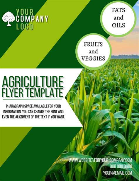 Copy Of Agriculture Flyer Template Postermywall