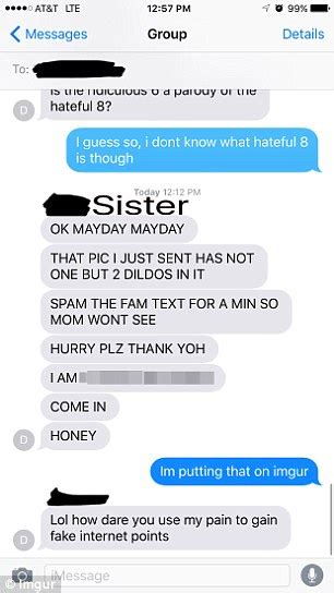 Imgur User Reveals Sisters Photo Of Herself Featuring Two Very