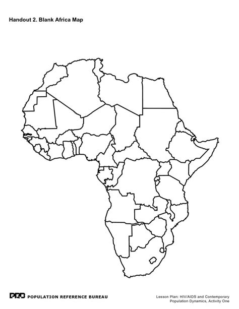 Want to work on a map? Printable Blank Map Of Africa | Free Printable Maps