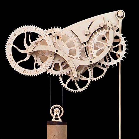 Electronic clock c51 diy kit 4 led red all components & alarm buzzer uk seller. Wooden Mechanical Clock Kit - steampunk inspired DIY clock ...