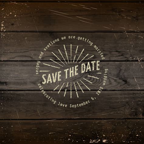 Royalty Free Save The Date Stamp Clip Art Vector Images