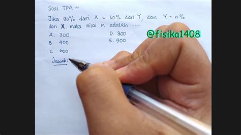 Empat orang membangun jembatan untuk sungai dan selesai dalam 15 hari. Contoh Soal TPA Matematika Dasar - YouTube