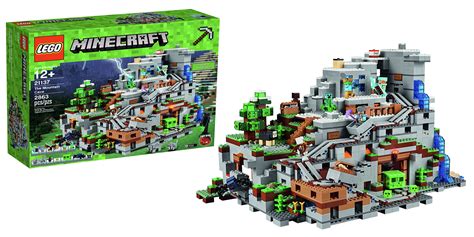 Legos Latest Is A Massive 2800 Piece Minecraft Mountain Cave Set