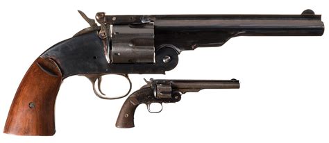 Model Of A Smith And Wesson Schofield Single Action Revolver