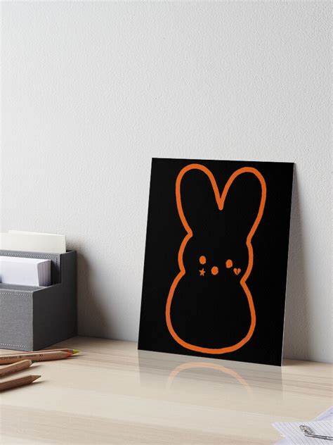 Emo Lil Peep Bunny Art Board Print For Sale By Janelle8877 Redbubble
