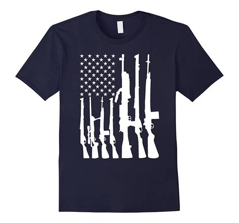 Mens Never Disarm Rifle American Flag With Gun Rights T Shirt Bn