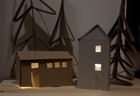 Diy Chipboard Village With Free House Template House Template Putz